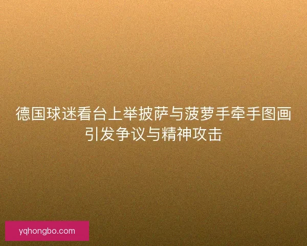德国球迷看台上举披萨与菠萝手牵手图画引发争议与精神攻击